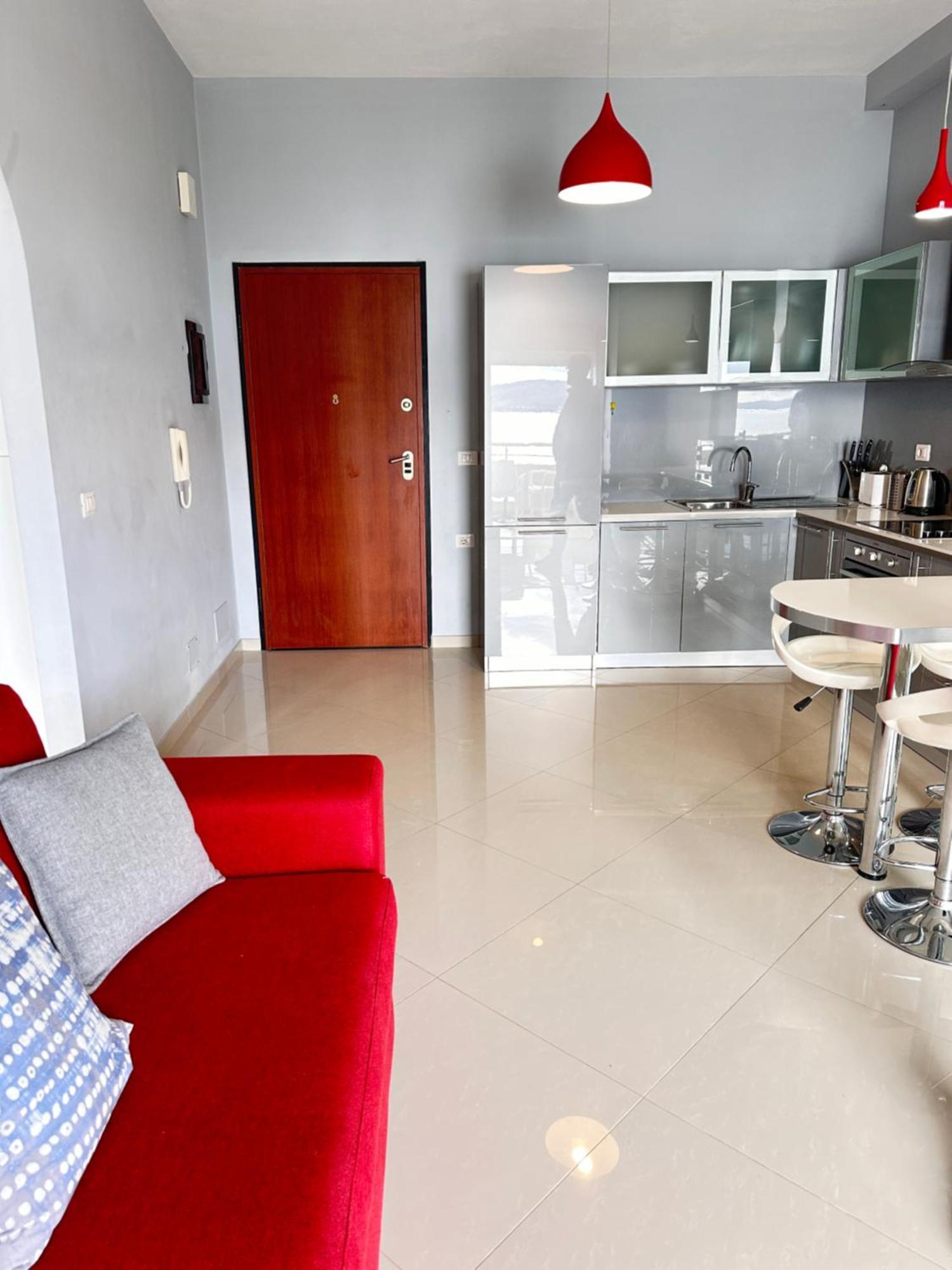 Agora Sea View Apartment Sarande Bagian luar foto
